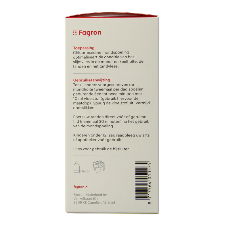 Fagron Chloorhexidine mondspoeling 0.2% - Afbeelding 3