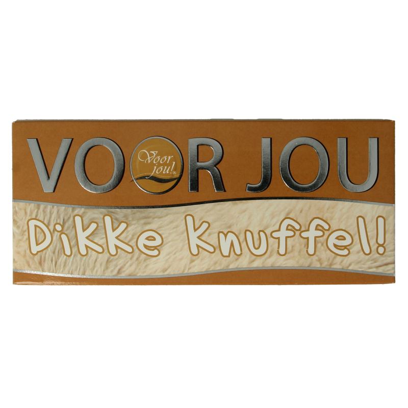 Voor Jou! Wensreep melkchocolade knuffel