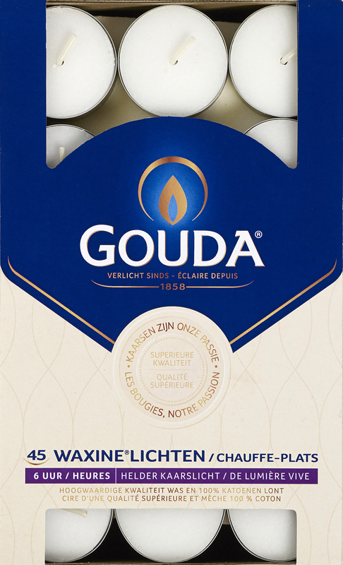 Gouda Waxinelicht 6 uur wit