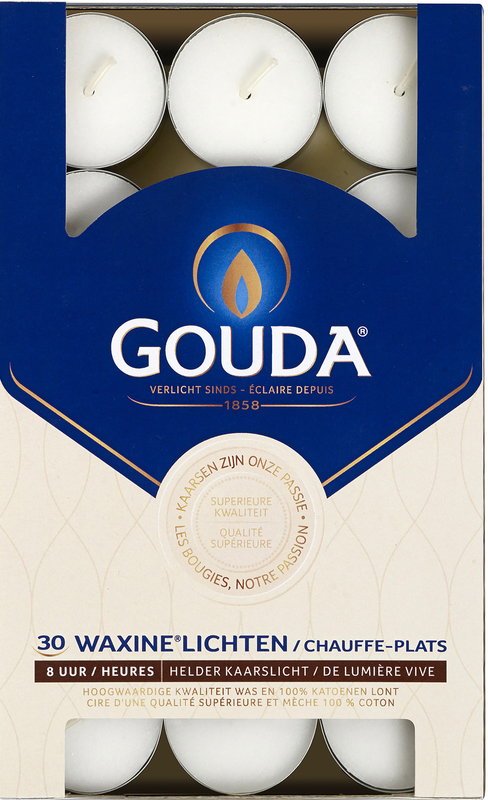 Gouda Waxinelicht 8 uur wit
