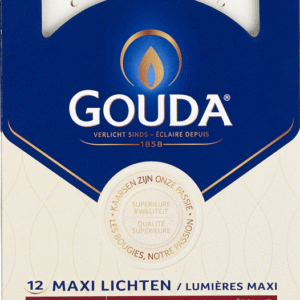 Gouda Maxi waxinelicht 10 uur wit