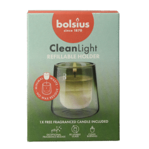 Bolsius Clean Light geur navulling gardenia starterkit