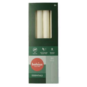 Bolsius Dinerkaarsen 230/20 cloudy white