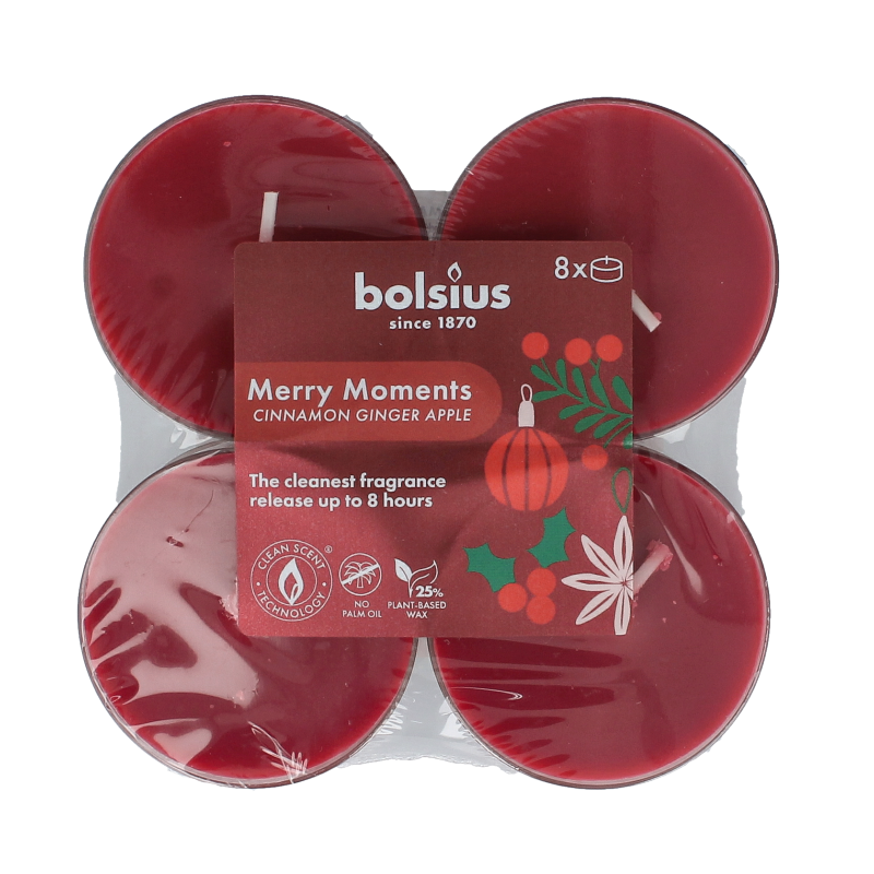 Bolsius Maxlicht merry moments cinnamon ginger