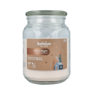 Bolsius Geurglas met deksel silent night hazelnut vanilla