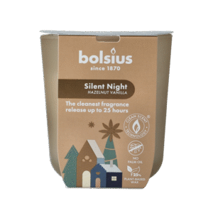 Bolsius Geurglas silent night hazelnut vanilla