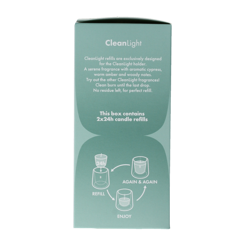 Bolsius Clean light cypress & amber navul - Afbeelding 2