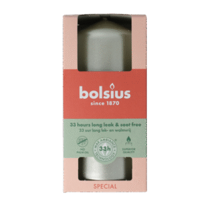 Bolsius Stompkaars 120/58 white silver