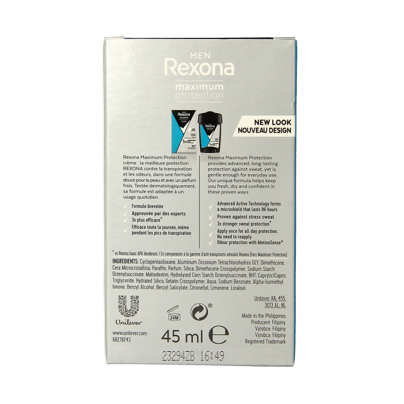 Rexona Deodorant stick men max protect clean scent - Afbeelding 4