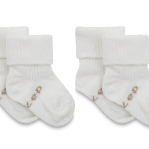 KipKep Blijf baby sokjes 0-6 mnd offwhite/wit