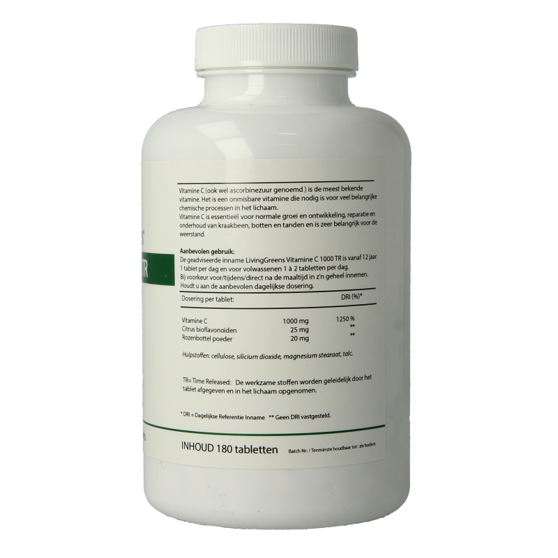 Livinggreens Vitamine C 1000mg TR - Afbeelding 3