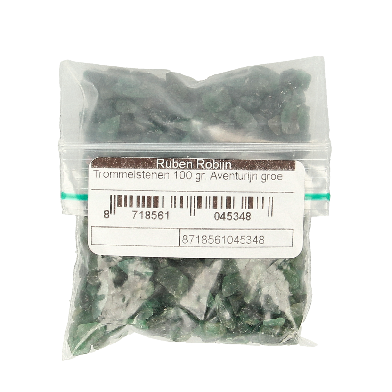 Ruben Robijn Trommelstenen aventurijn groen maat 1