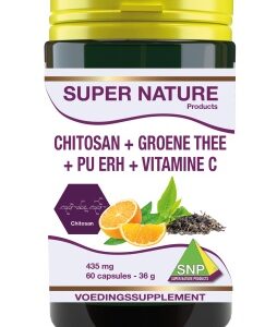 SNP Chitosan groene thee pu erh thee vitamine C 435mg