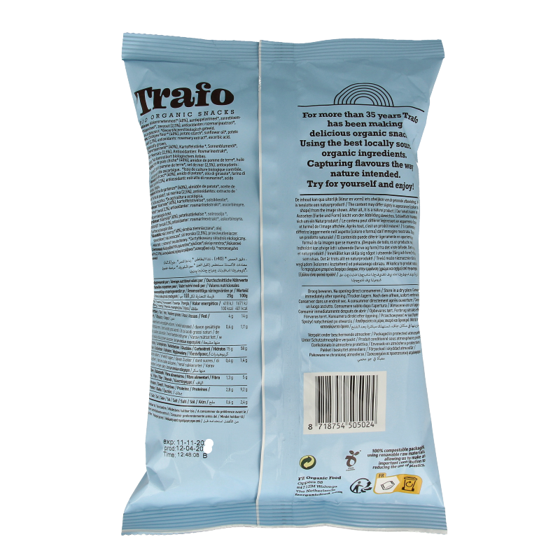 Trafo Hummus chips seasalt bio - Afbeelding 2