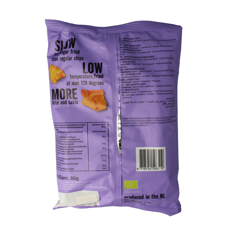 Trafo Chips zoete aardappel bio - Afbeelding 2