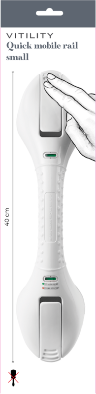 Vitility Wandbeugel quick mobile rail klein 40cm