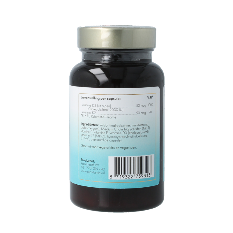 Sea Vitamins Vitamine D3 K2 uit zee - Afbeelding 3