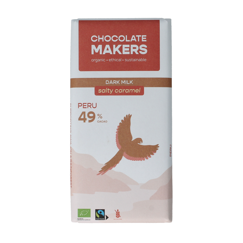 Chocolatemakers Fairtrade salty caramel 49% bio