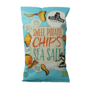 John Altman Zoete aardappel chips sea salt bio