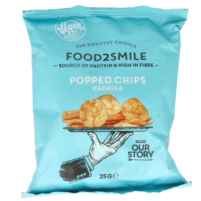 Food2Smile Popped chips paprika