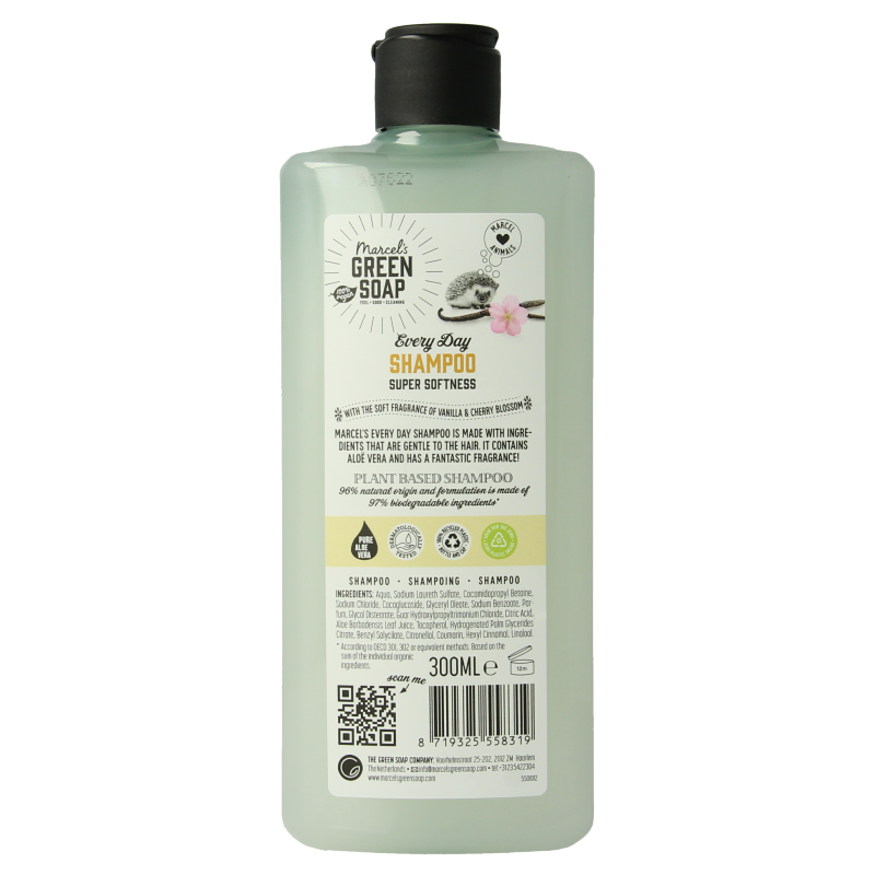 Marcel's Green Soap Shampoo every day vanilla & cherry blossom - Afbeelding 2