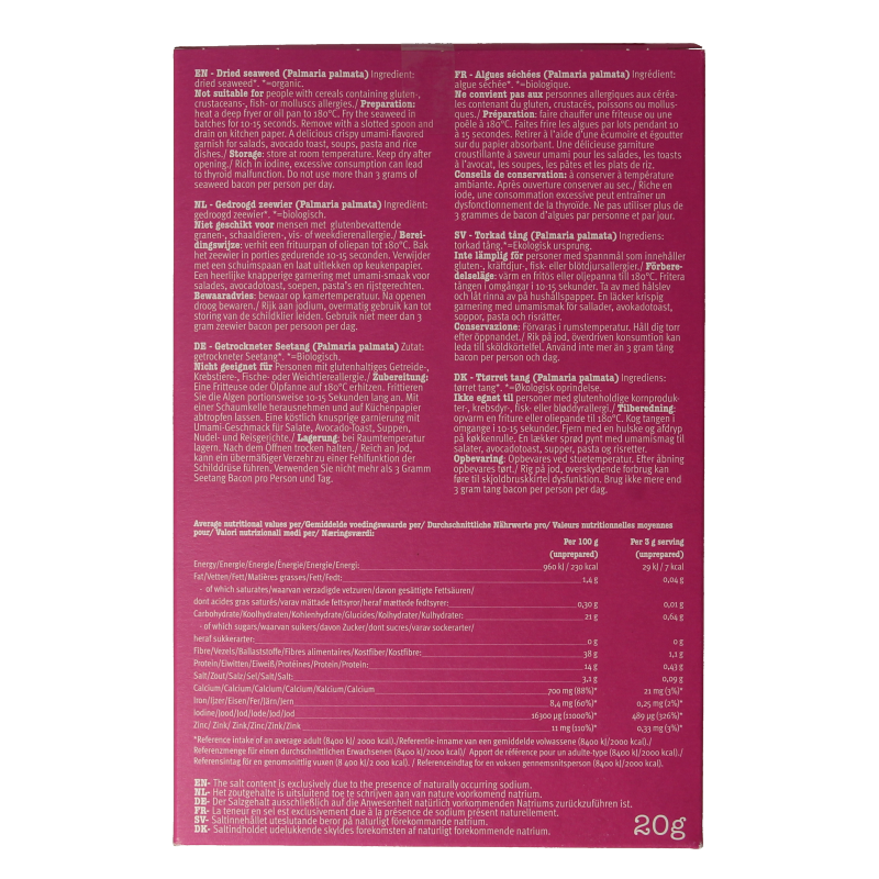 Seamore Seaweed bacon bio - Afbeelding 3