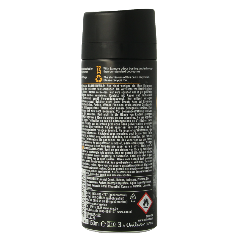 AXE Deodorant bodyspray black vanilla - Afbeelding 2