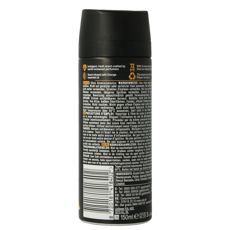 AXE Deodorant bodyspray black vanilla - Afbeelding 4