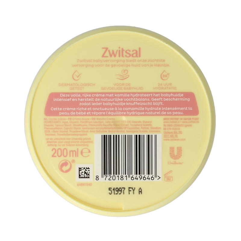 Zwitsal Zachte creme pot - Afbeelding 2