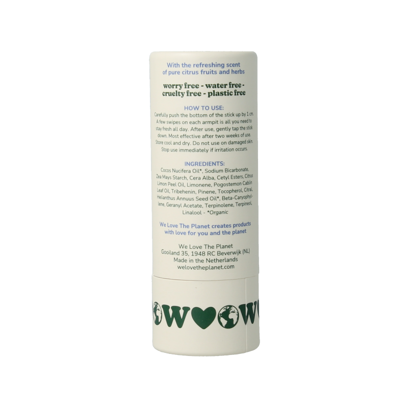 We Love Deodorant stick fresh citrus - Afbeelding 2