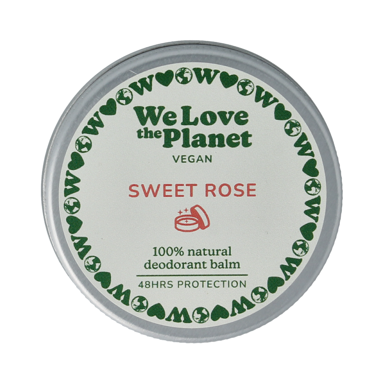 We Love Deodorant balm sweet rose vegan
