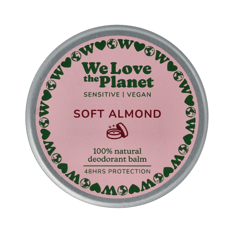 We Love Deodorant balm soft almond sensitive vegan