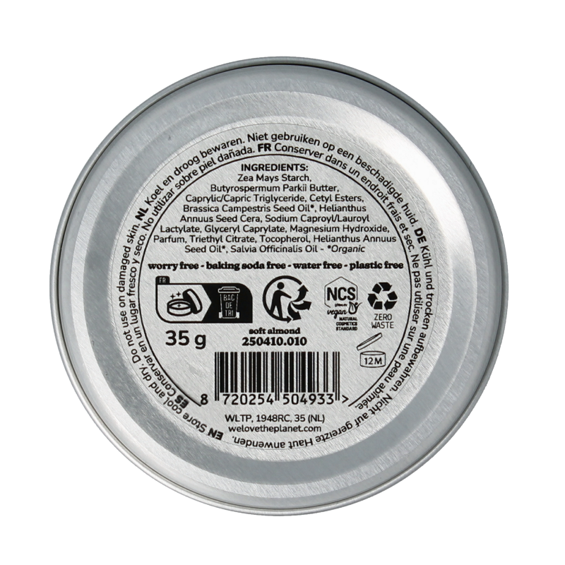 We Love Deodorant balm soft almond sensitive vegan - Afbeelding 2