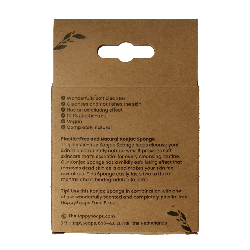 Happysoaps Konjac spons gevoelige huid - Afbeelding 4