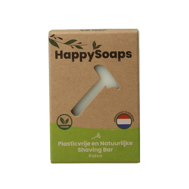 Happysoaps Shaving bar kokos
