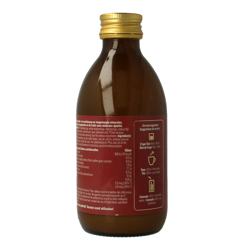 G'nger Shot gember vruchtensap immunity - Afbeelding 2