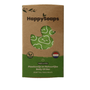 Happysoaps Baby & kids body oil bar aloe you very much