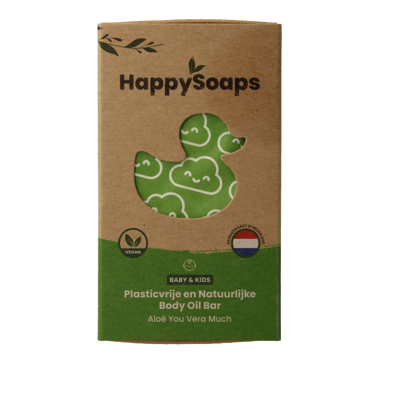 Happysoaps Baby & kids body oil bar aloe you very much
