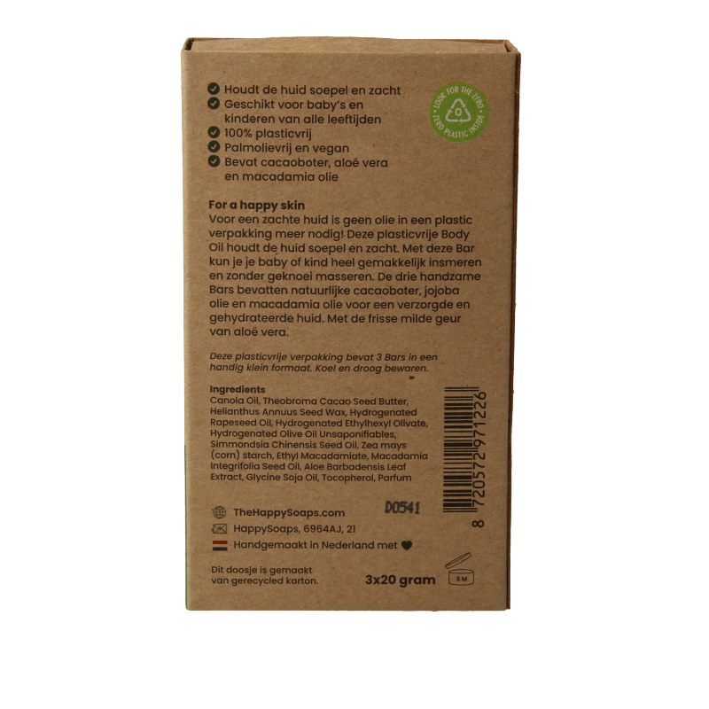 Happysoaps Baby & kids body oil bar aloe you very much - Afbeelding 3