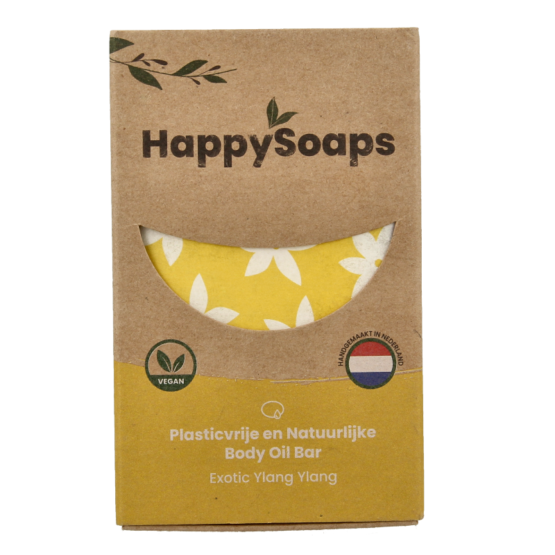 Happysoaps Body oil bar exotic ylang ylang