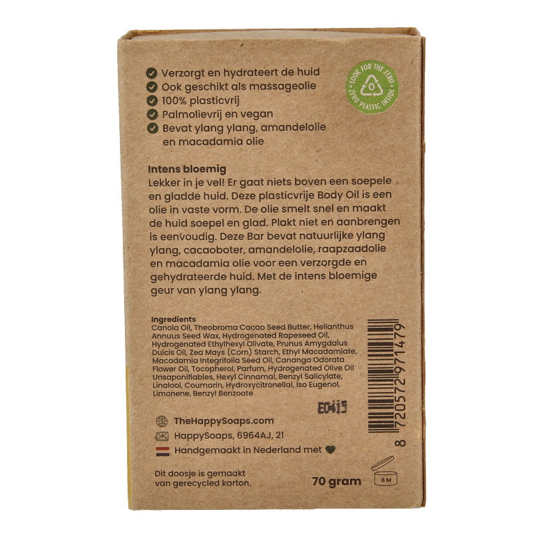 Happysoaps Body oil bar exotic ylang ylang - Afbeelding 3