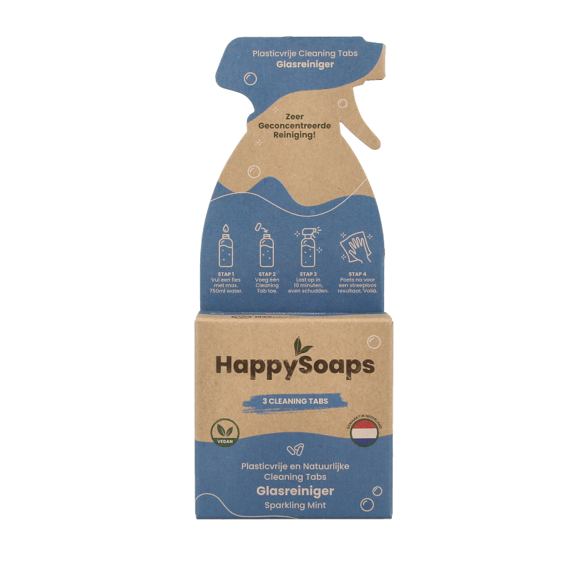 Happysoaps Cleaning tabs glasreiniger sparkling mint
