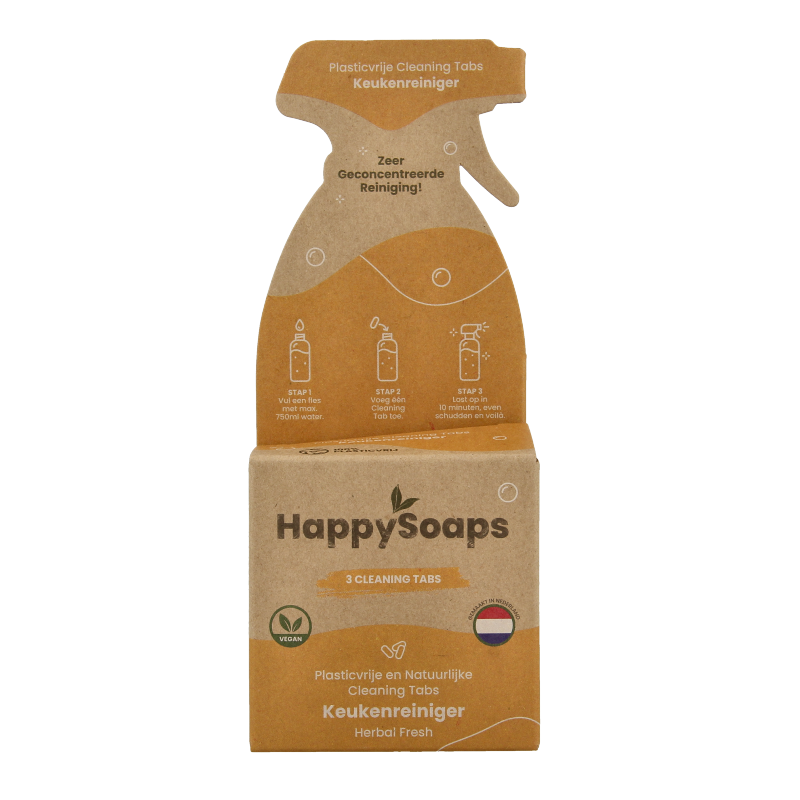 Happysoaps Cleaning tabs keukenreiniger herbal fresh