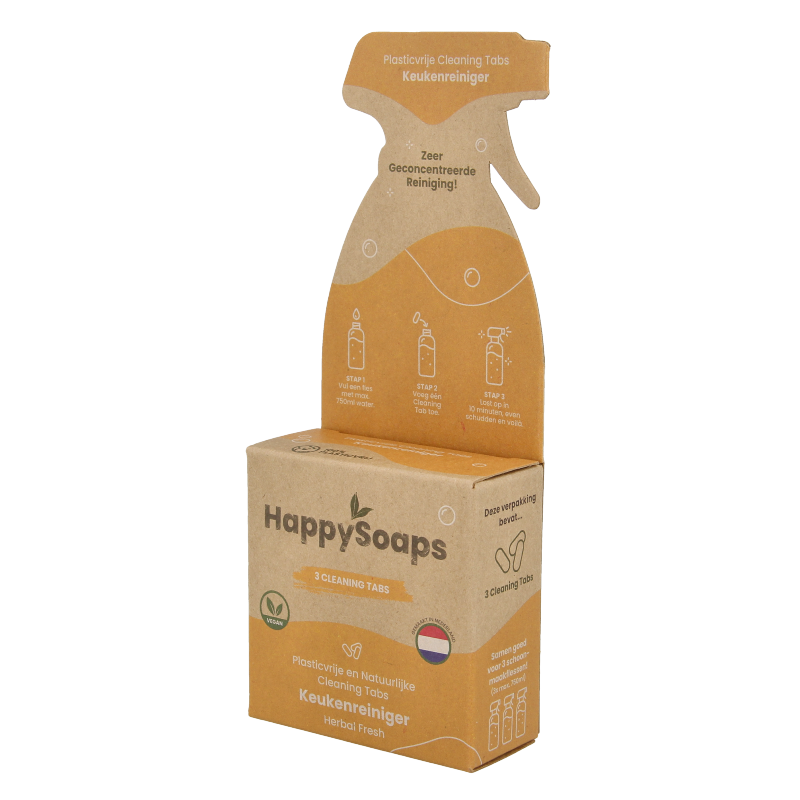 Happysoaps Cleaning tabs keukenreiniger herbal fresh - Afbeelding 2
