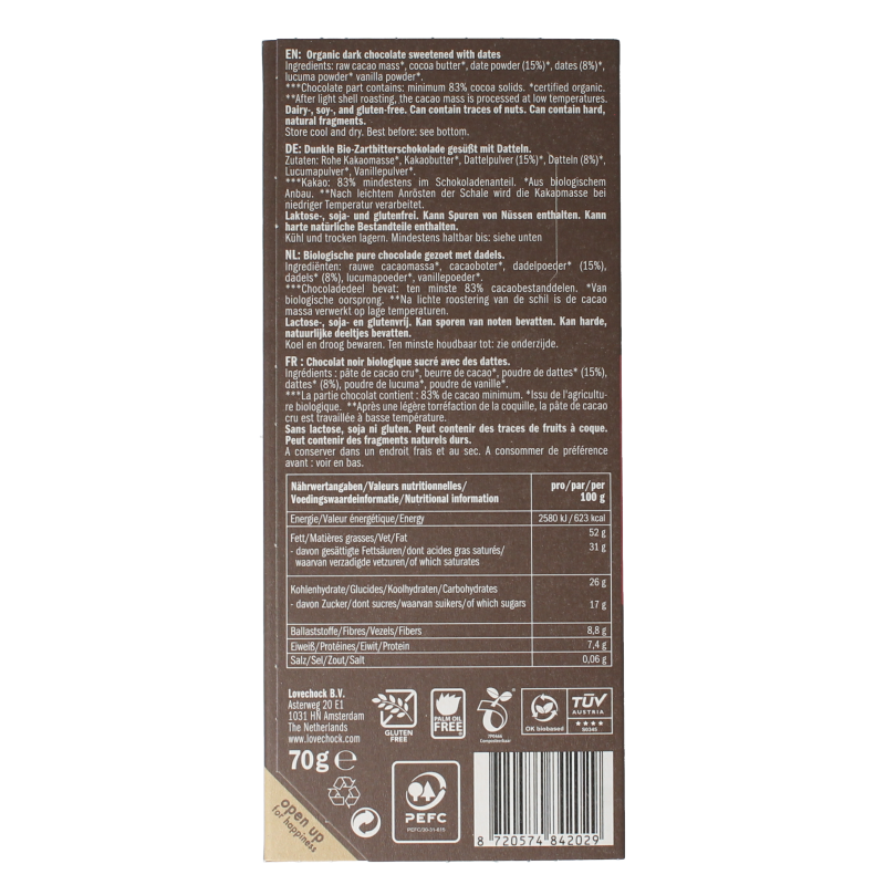 Lovechock Dark & dates bio - Afbeelding 2