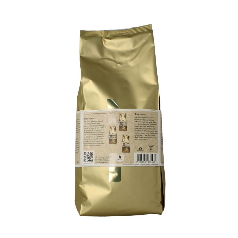 SUN Coffee Gezeilde koffiebonen gold roast bio - Afbeelding 2