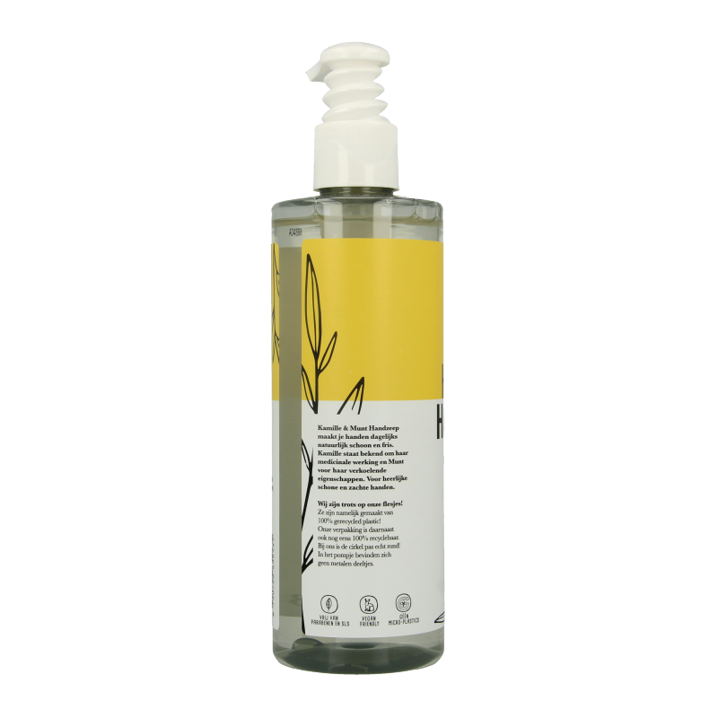 The Green Lab Co Handzeep vloeibaar kamille & munt met pomp - Afbeelding 2