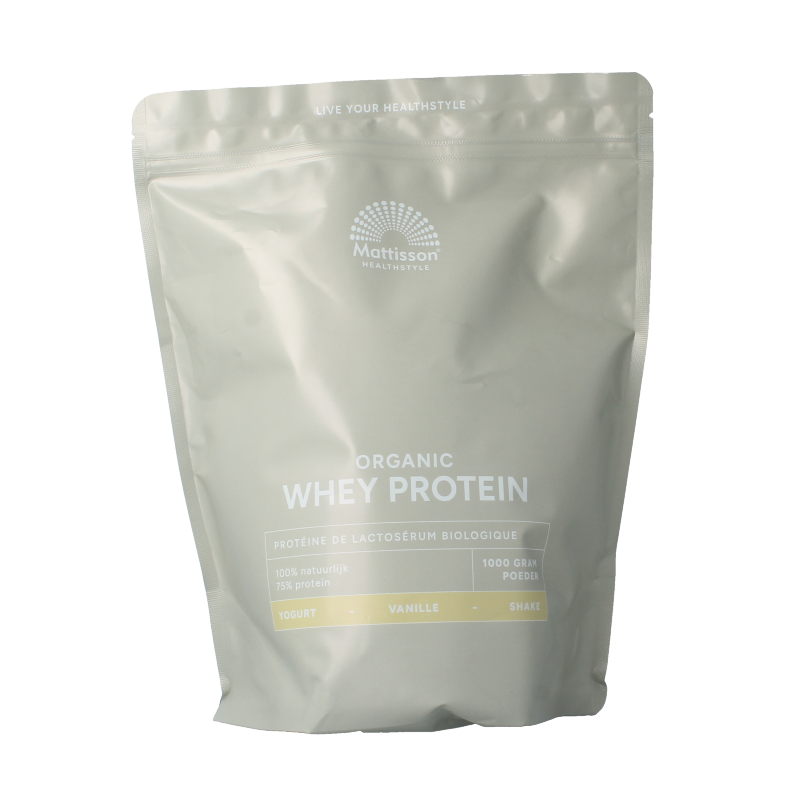 Mattisson Wei proteine poeder 75% vanille bio