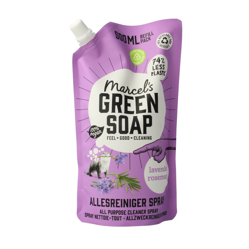 Marcel's Green Soap Allesreiniger lavendel & rozemarijn navulling