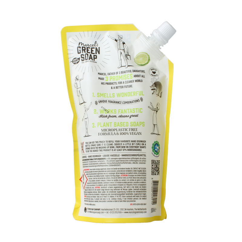 Marcel's Green Soap Afwasmiddel lemon & bergamot navulling - Afbeelding 2